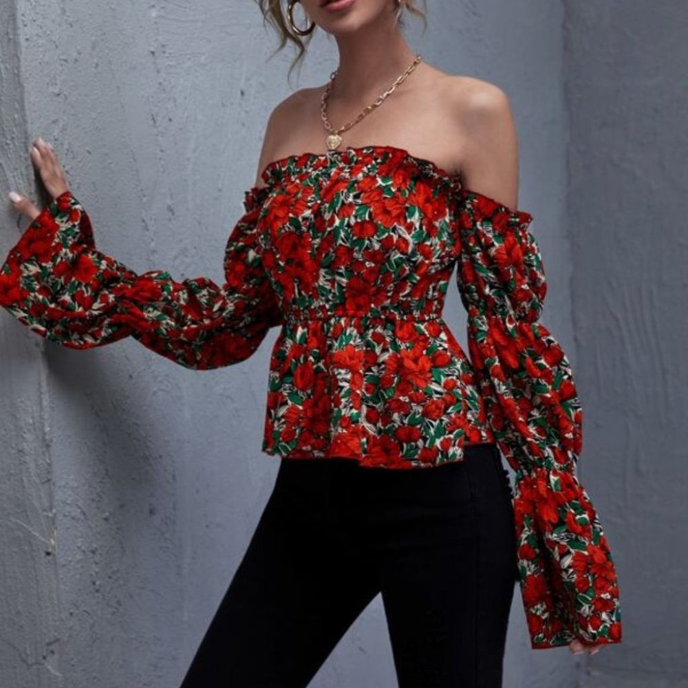 BOHO Floral Top - Picture 2 of 4